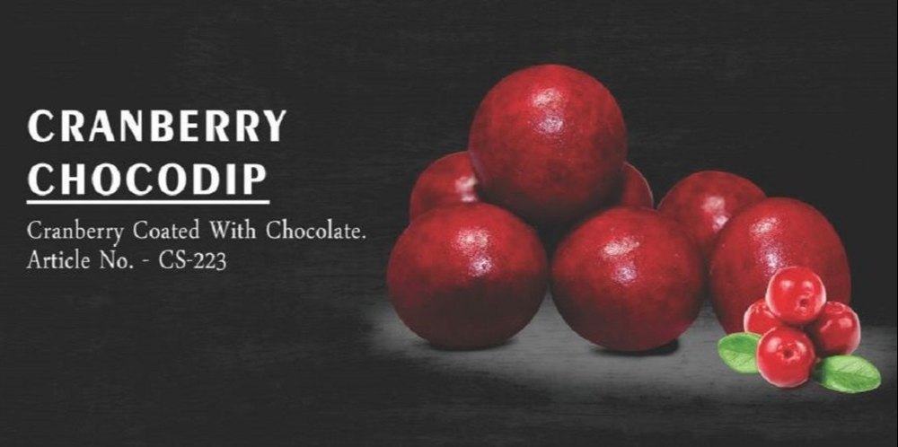 Valentina Round Cranberry Choco Dip Chocolate