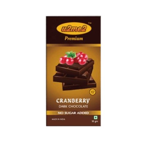 U2me2 50g Cranberry Dark Chocolate