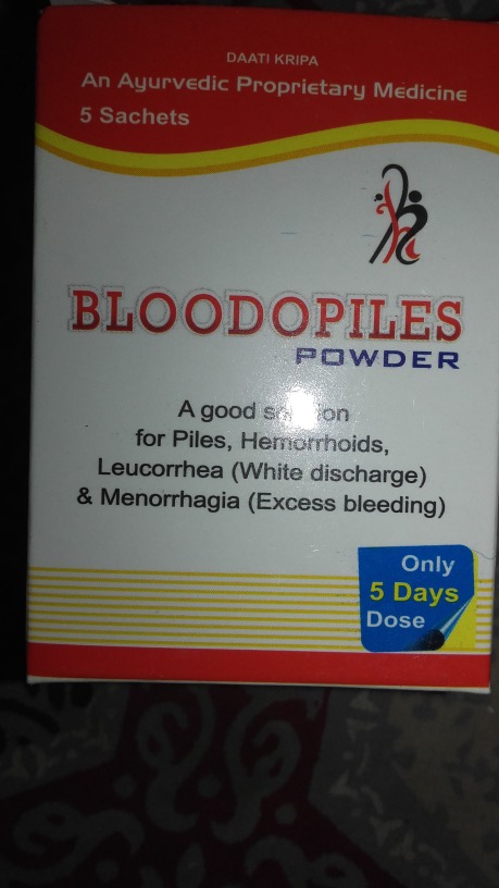 Bloodo Piles Powder, Packaging Size: Sachet, Grade Standard: Medicine Grade