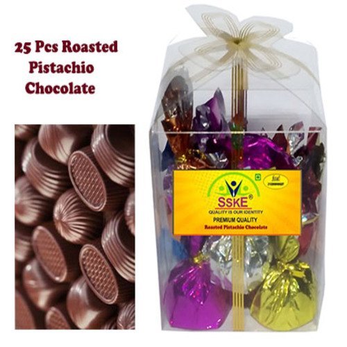 SSKE Pista Chocolate Pistachio Chocolates, Packaging Type: Box, 25 Pcs