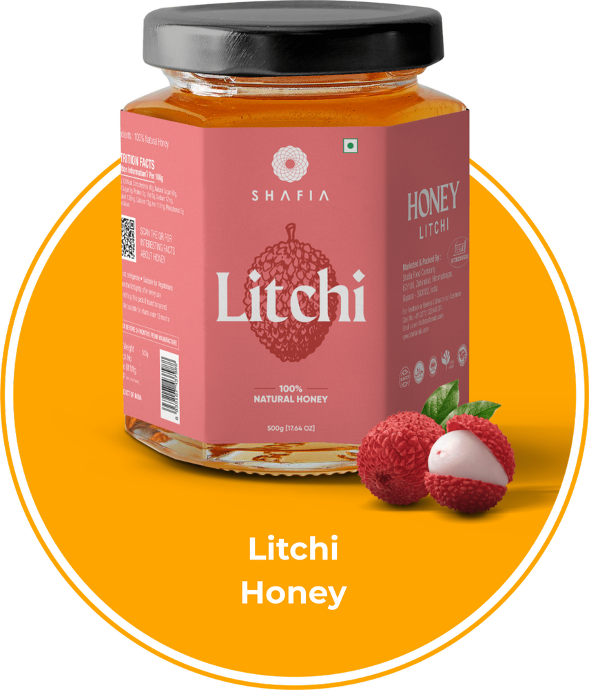 Shafia Litchi Honey, 225g & 500g
