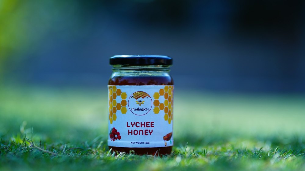 Madhubee\'s Slury Organic Lychee Honey, 500 Ml