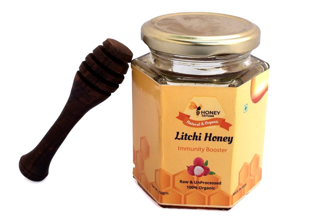 Viscous Liquid Pure Litchi Honey, Packaging Size: 250 Gms