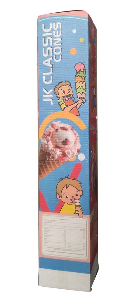 Vanilla JK Classic Ice Cream Cone, Packaging Type: Box