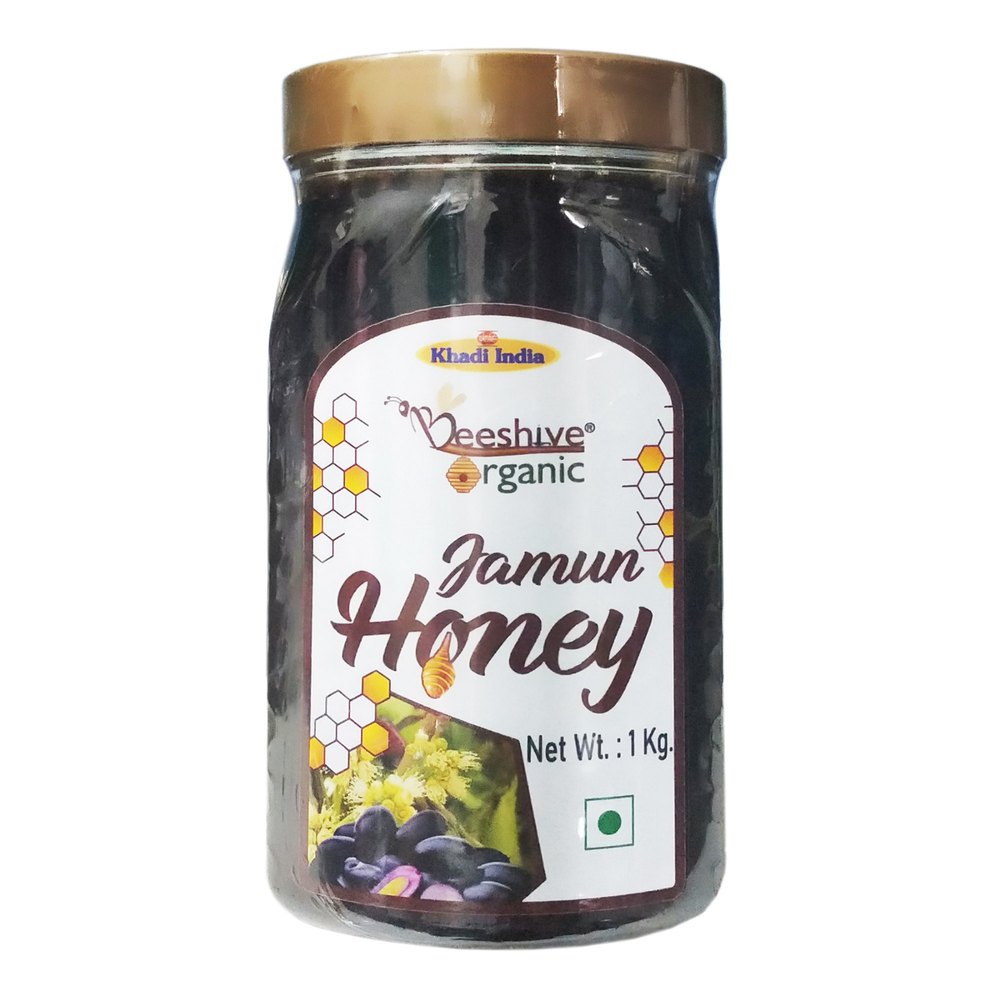 Beeshive Organic Natural Jamun Honey 1 kg, Packaging Type: Food Grade Plastic Jar