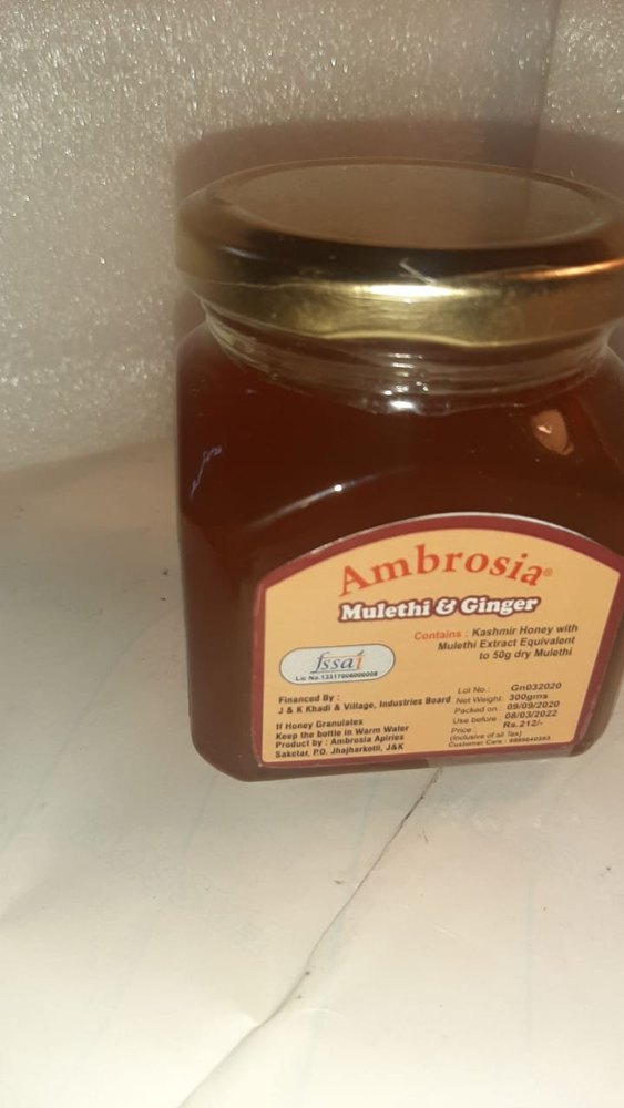 300 gm Ambrosia Mulethi & Ginger Honey