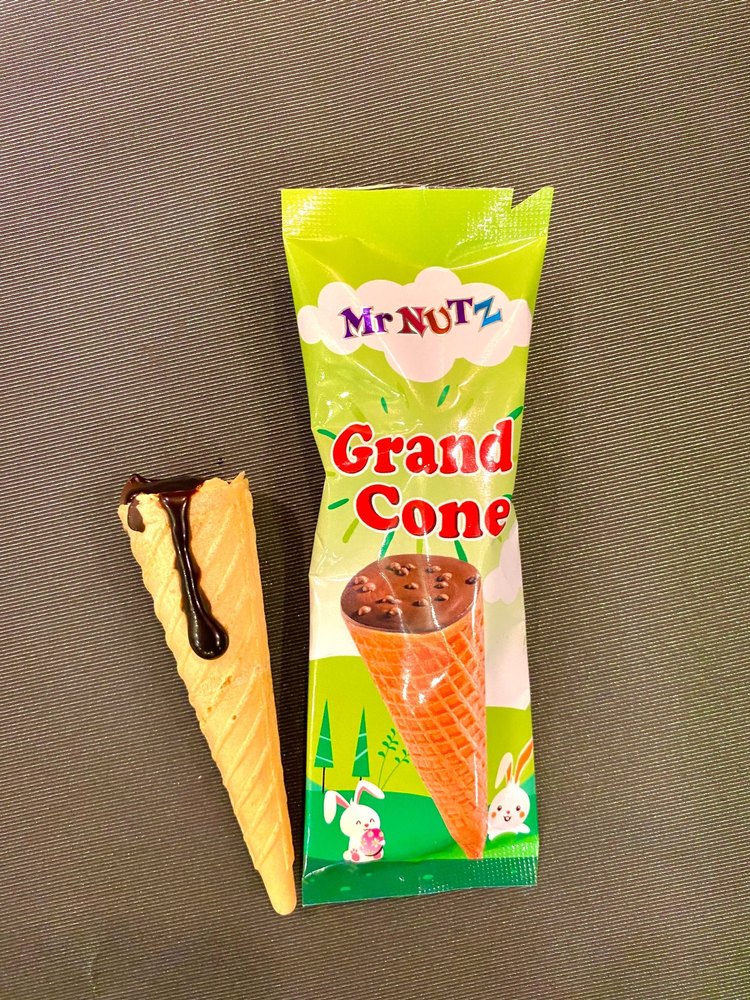 Mr Nutz Chocolate Ice Cream Cone, Packaging Type: Packet, 12g