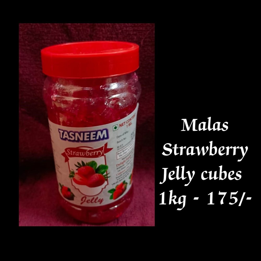 Malas 6 Flavours Flavour Jelly Cubes, Packaging Type: Plastic Jar, Packaging Size: 1 kg