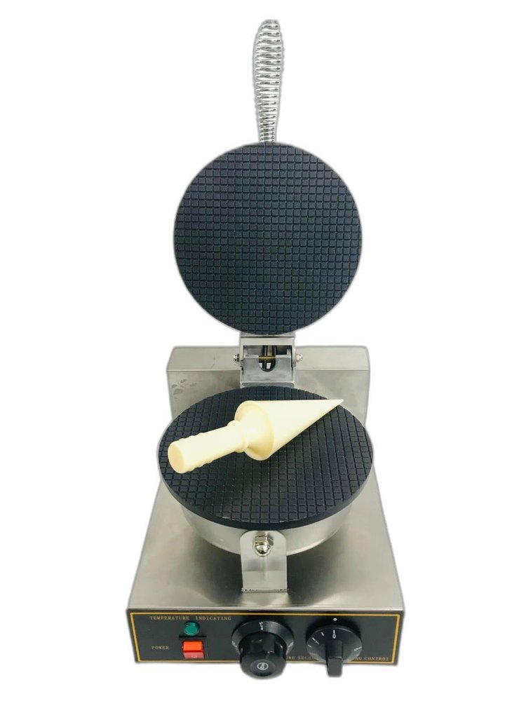 yelkon Stainless Steel Commercial Waffle Cone Makers, silver