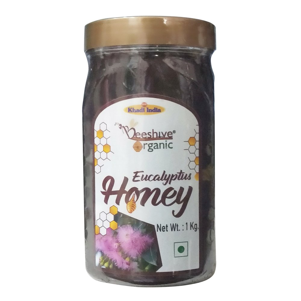 Beeshive Organic Eucalyptus Honey 1kg, Packaging Type: Food Grade Plastic Jar