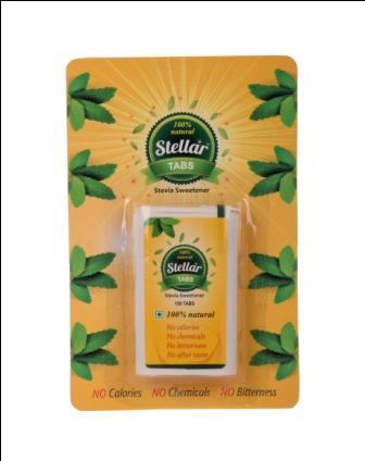 Stellar Stevia Tabs, Non prescription, Packaging Type: Pack