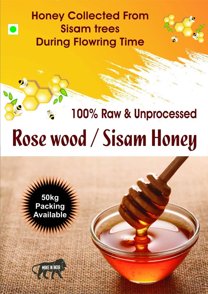 Sheesham / Rosewood Honey 50kg Pack, Swastik International, Treatment: Unprocessed