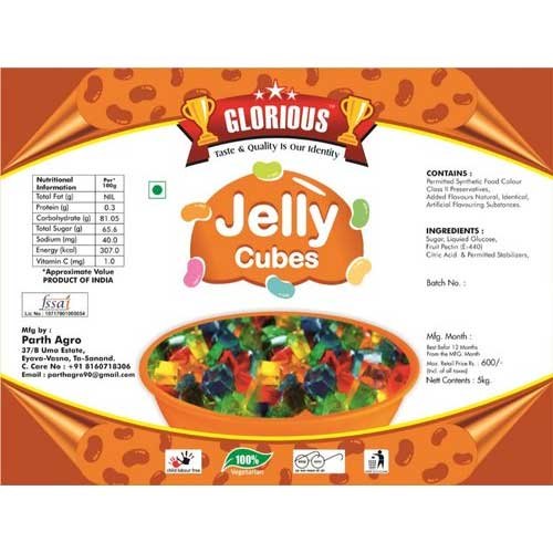 Best Before 12 Months Cube Jelly Cubes, Packaging Size: 5 Kg, Packaging Type: Packet