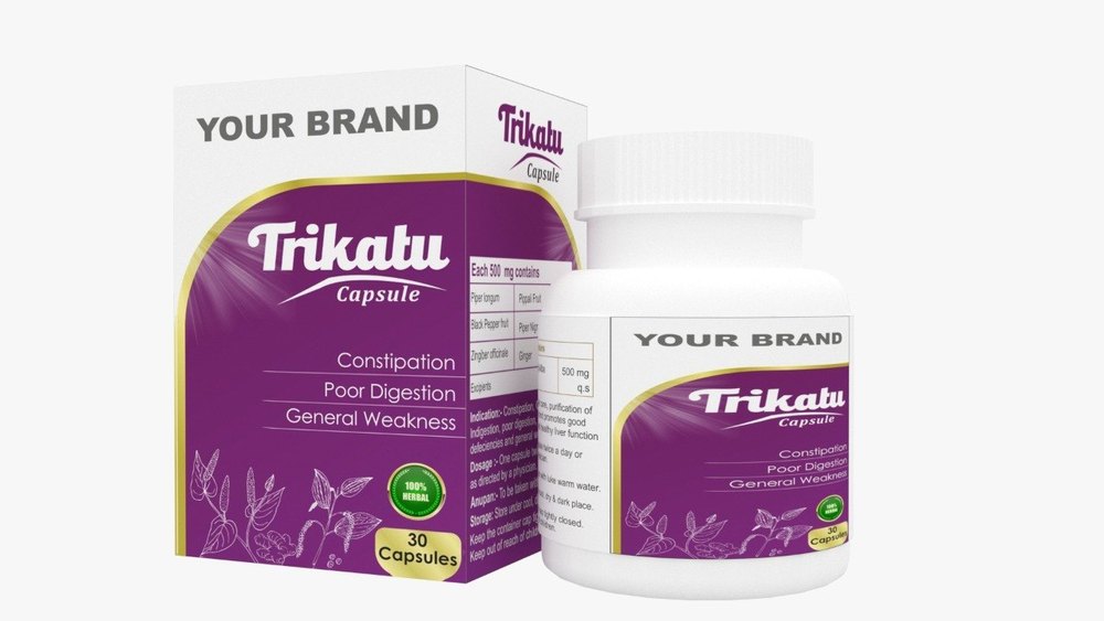 Ayurvedic Trikatu Capsules, General Weakness