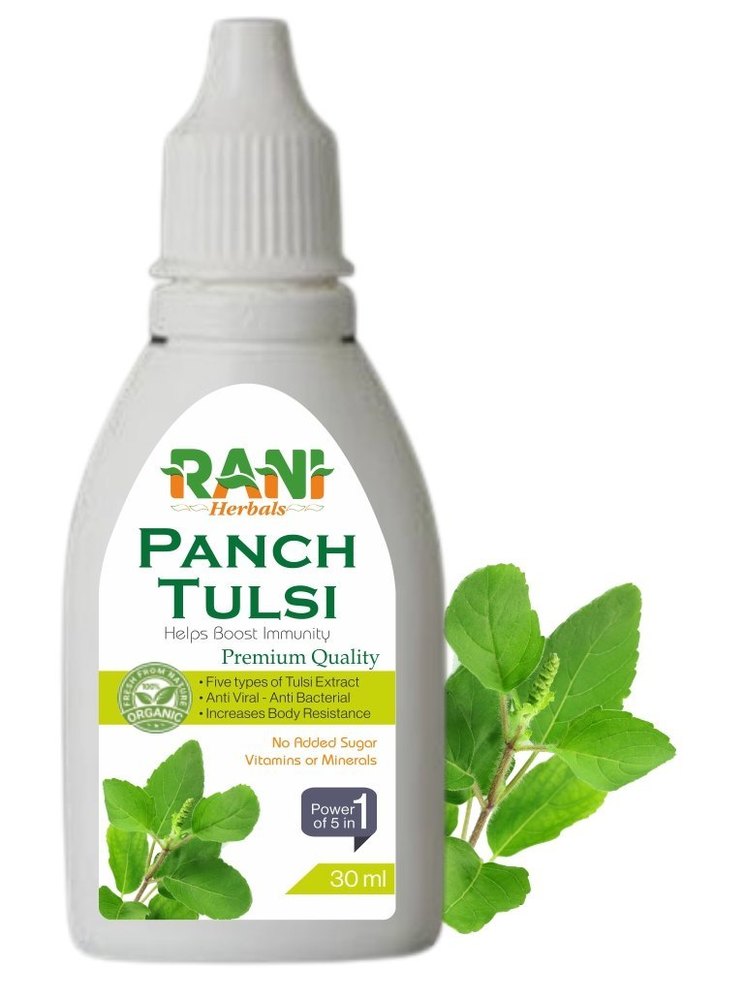 Liquid 30 Ml Panch Tulsi Drops, Packaging Type: Plastic Bottle