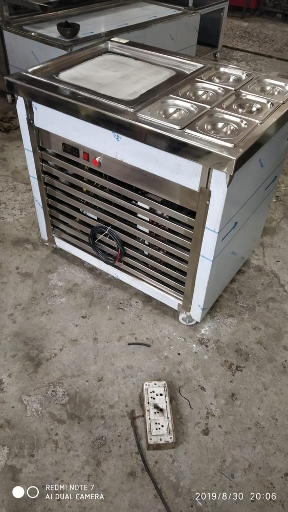 Fried Ice Cream Roll Making Machine With GN Pan