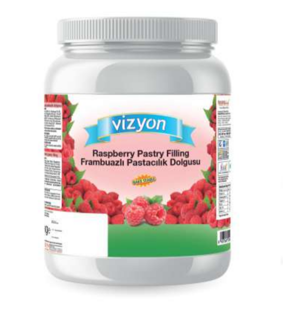 Vizyon Raspberry Pastry Filling, 2 kg