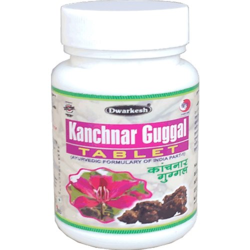 Dwarkesh Kanchnar Guggul Herbal Tablet, 100 Tablets, Non prescription