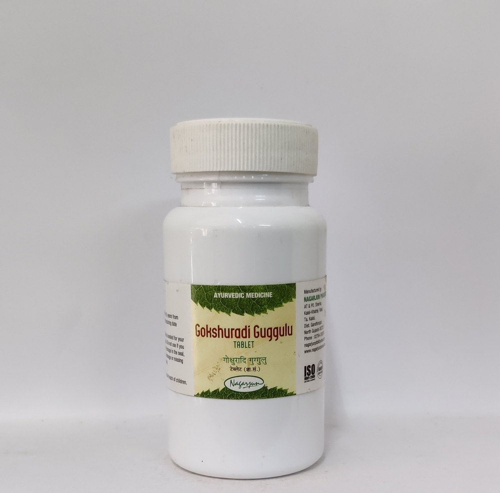 Nagarjun Gokshuradi Guggulu - 60 Tablets, Helpful in relieve in Renal Calculi
