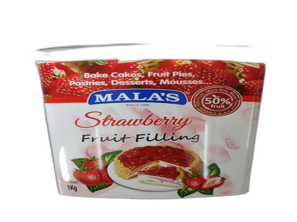Malas Strawberry Fruit Filling, Packaging Type: Jar