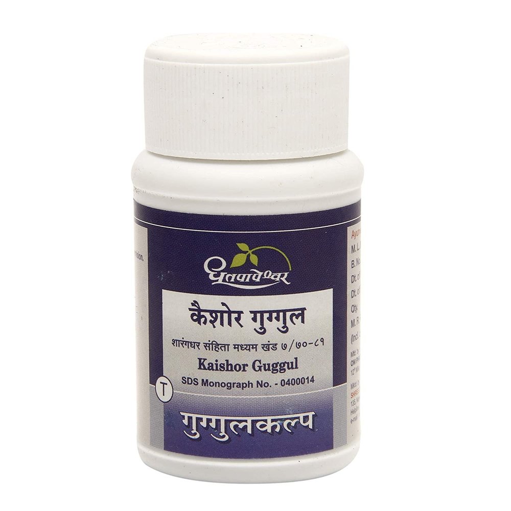 Dhootapapeshwar Kaishor Guggul, 60tab Bottle