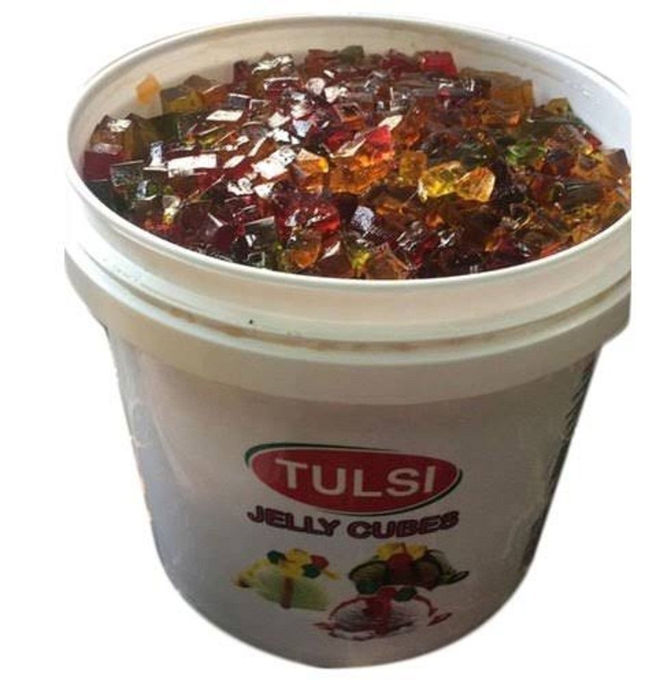 Lime Multicolor Tulsi Jelly Cubes, Packaging Type: Plastic Jar, Packaging Size: 1 Kg