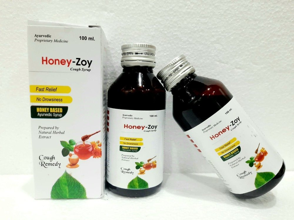 Honey Based Ayurvedic Cough Syrup, 100 ml