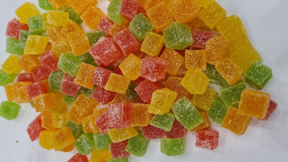 Pineapple Multicolor Sugar Cube Jelly, Packaging Type: Loose