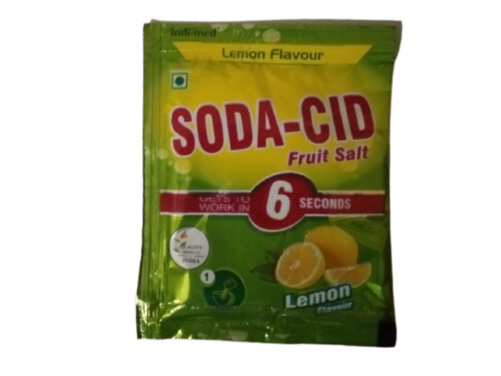 5 Gm Soda CID Fruit Salt, Indimed, Non prescription