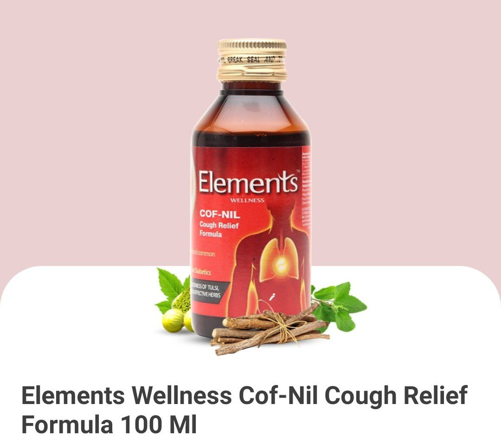 Elements Cof Nil Cough Relief Formula 100 Ml