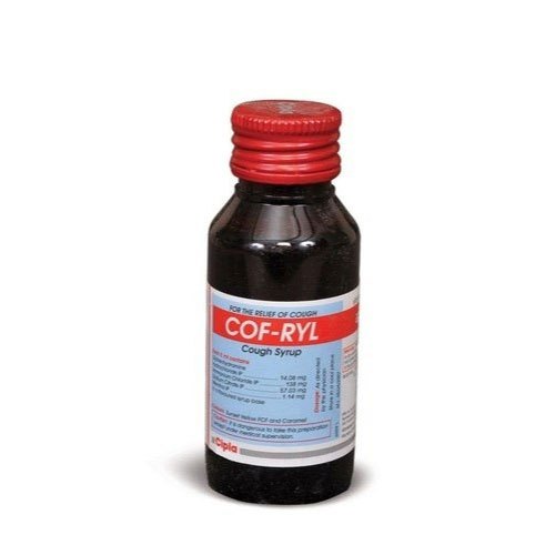 Plastic Orange Cipla Cof RYL Cough Syrup, for Dry Cough, Bottle Size: 60 Ml