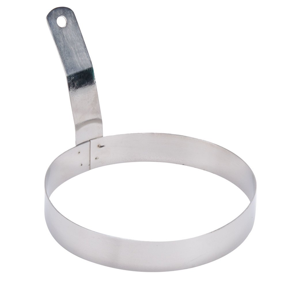 Silver Stainless Steel Egg Ring with Handle