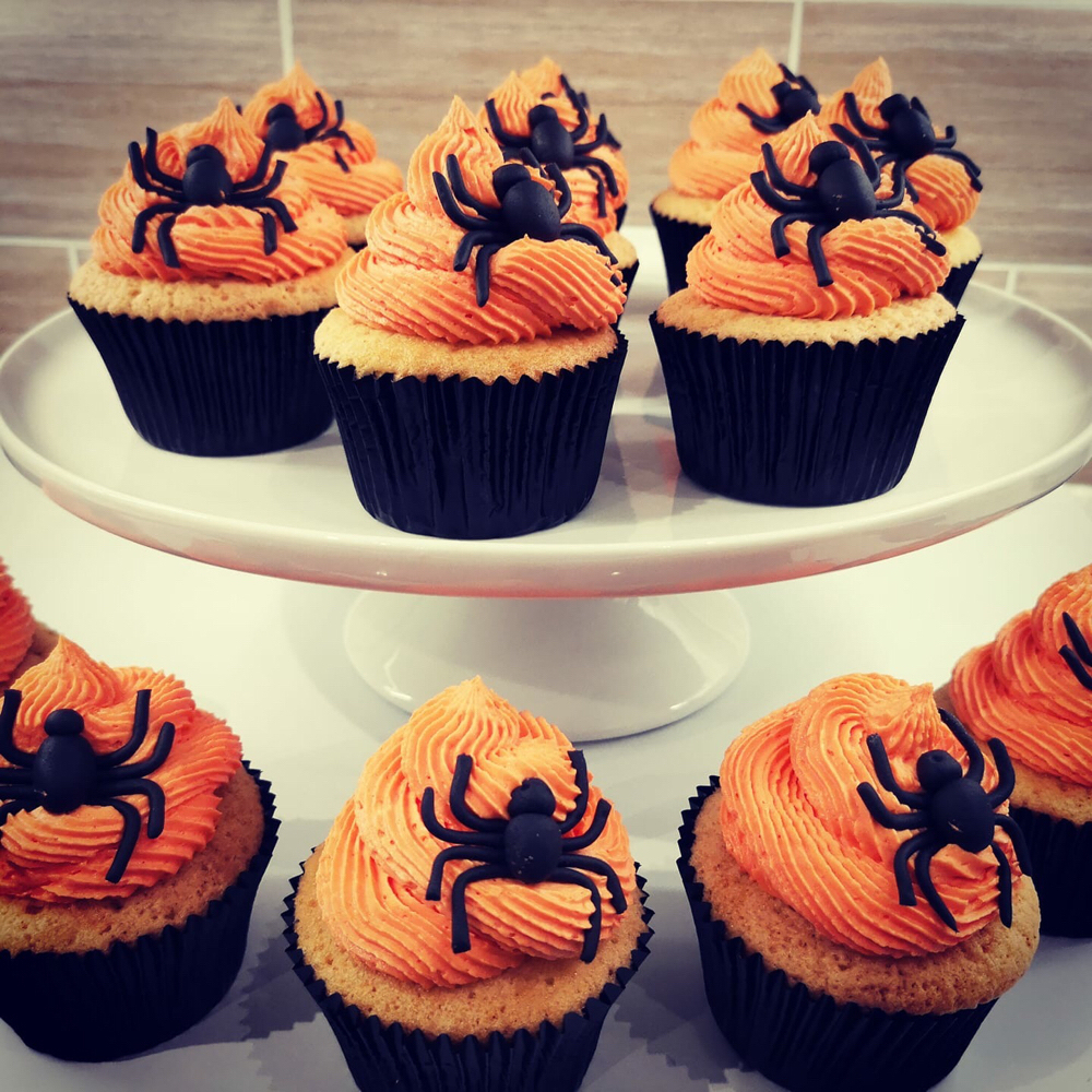Customized Chocolate Halloween Cupcake