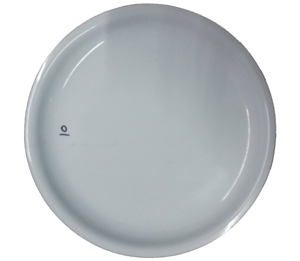 White Round 10inch Acrylic Dinner Plate, For Hotel