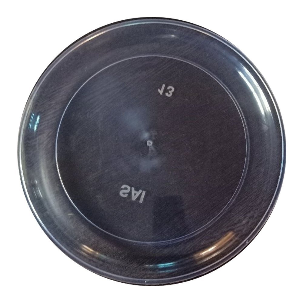 Silver 13 Inch Transparent Acrylic Plate, For Home And Hotel, Shape: Round