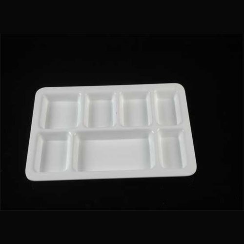 Acrylic White Acrylic Thali Plates, For Hotel