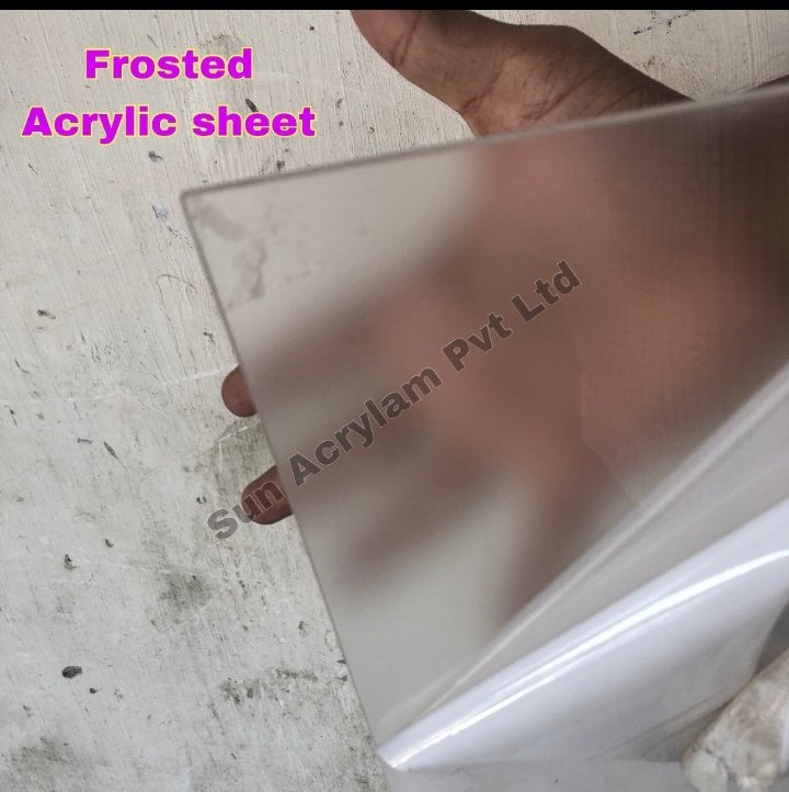 White Custom cutting available Acrylic Frosted Sheet