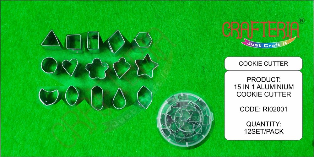 Silver aluminium Cookie Cutter