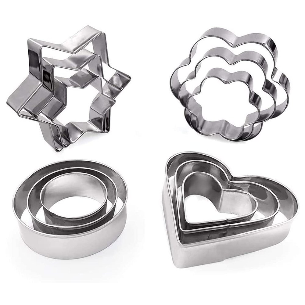 Silver Stainless steel cookie cutter, For Bakery