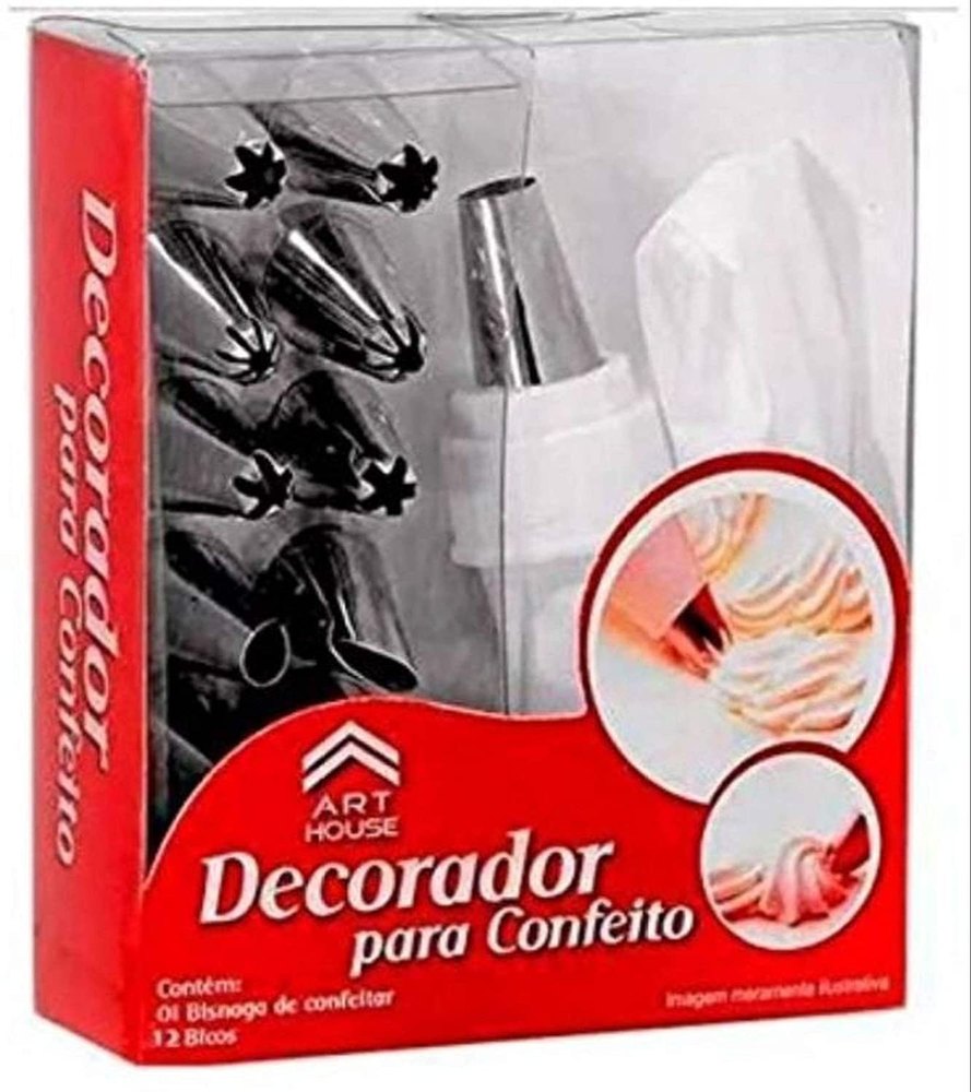 Multicolor Stainless steel 12 Pieces Cake Decorator Set Frosting Icing Piping Bag