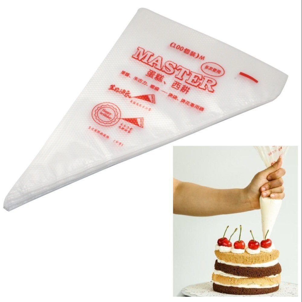 Cone White Disposable Icing Piping Bag