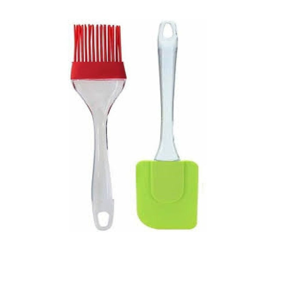 Set Of 2 kitchen Flat Pastry Brush and Spatula Set