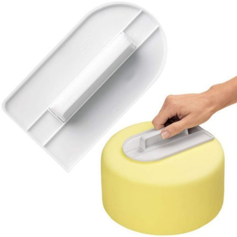 White Plastic Cake Smoother Polisher Tools Cake Decorating Smoother