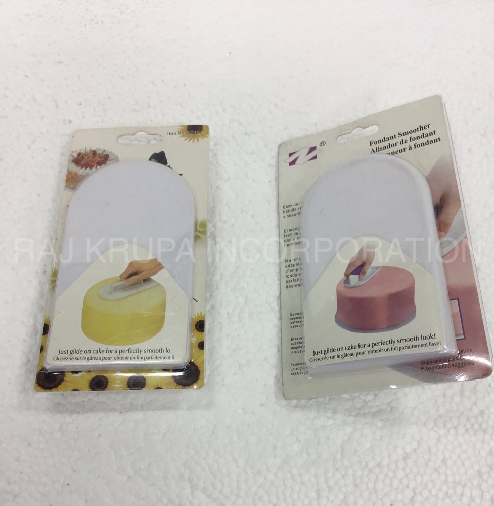 Acrylic Rectangular Cake Smoother, Size: 4 Inch
