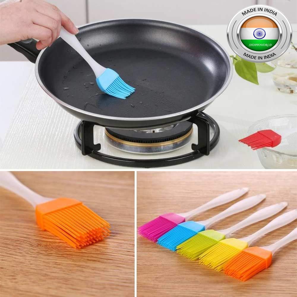 Multicolor Silicone Oil Brush For Cooking Silicon, Silicon Brush For Kitchen, For Anywhere
