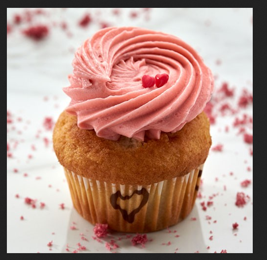 Strawberry Surprise Cup Cakes