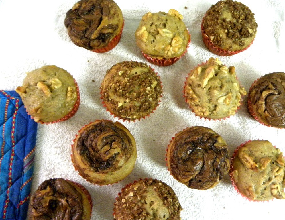 Assorted Banana Muffins