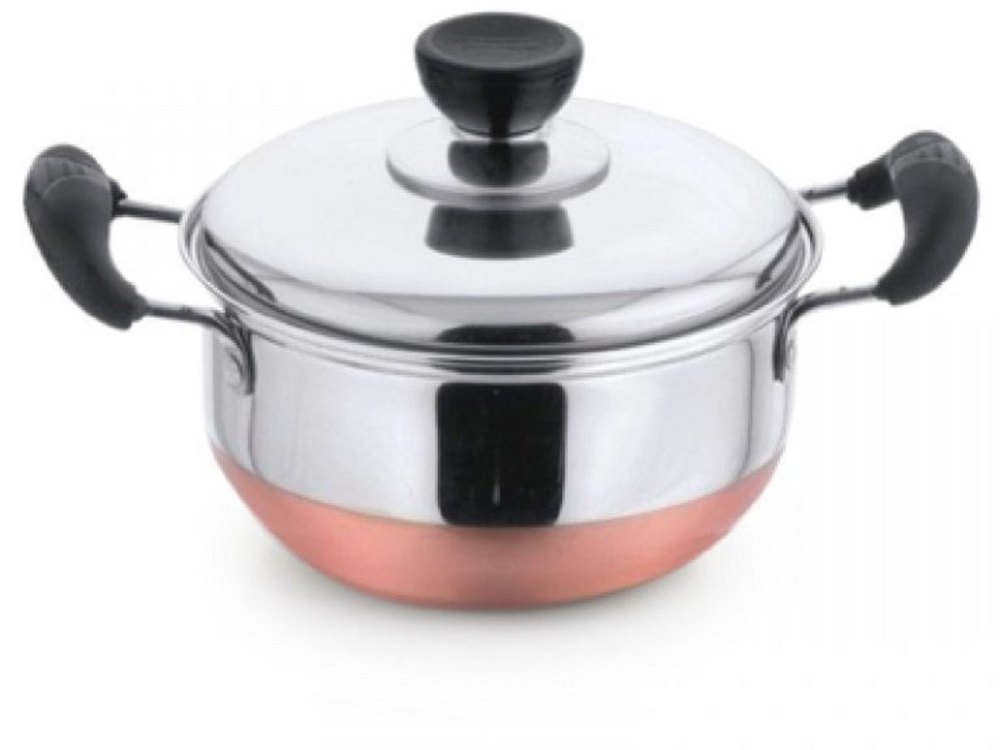 Copper Bottom Non Stick Casserole, For Home, Capacity: 2 L