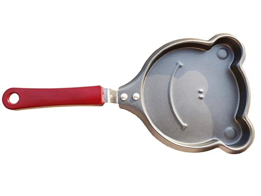 Carbon Steel Black Non Stick Fry Pan, Capacity: 1Egg, Size: 26.5x14x2 cm