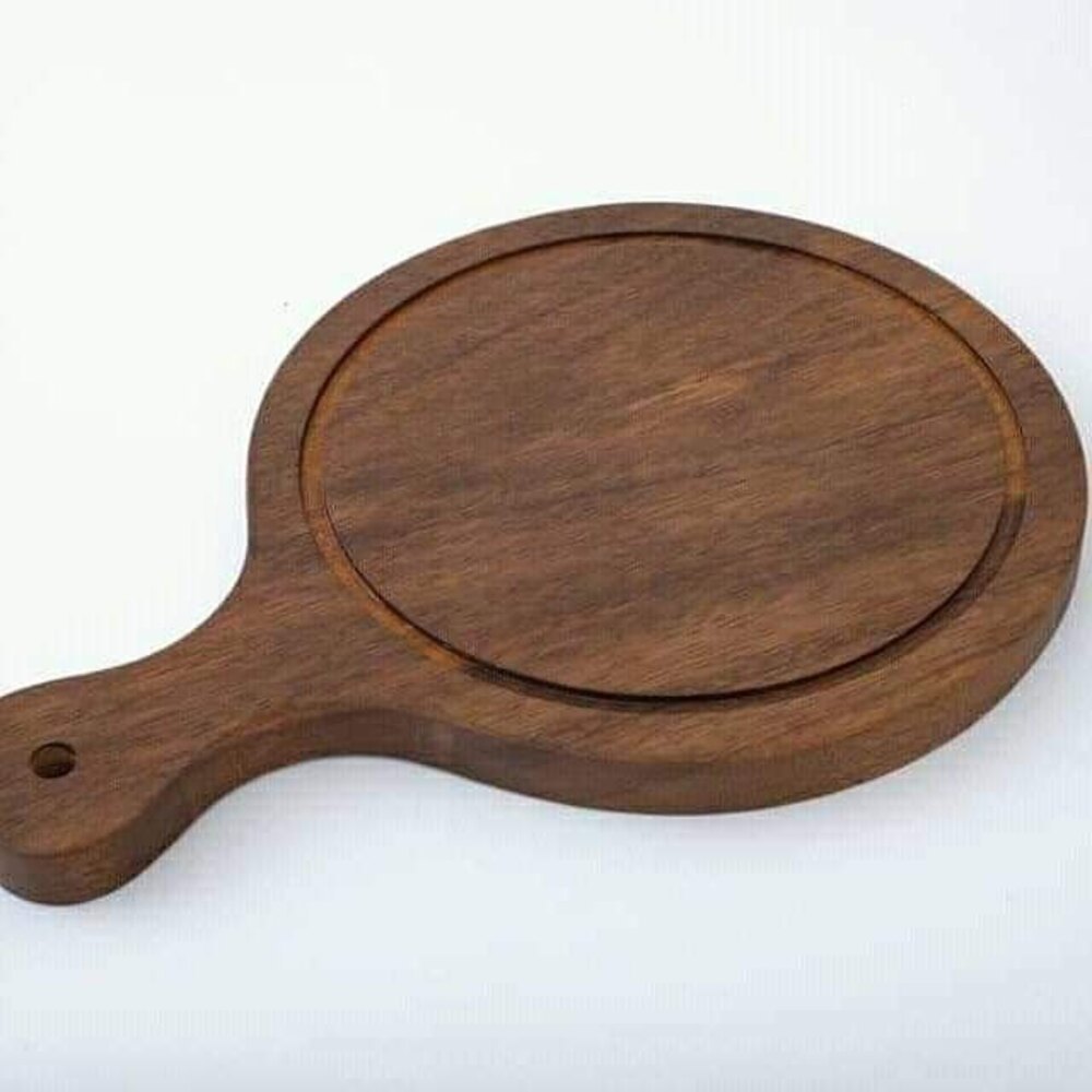 Round Wooden Pizza Plate Pan, For Hotel